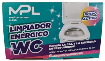 MPL Desinfectante WC Polvo, Limpia y Blanquea - 6 Sobres