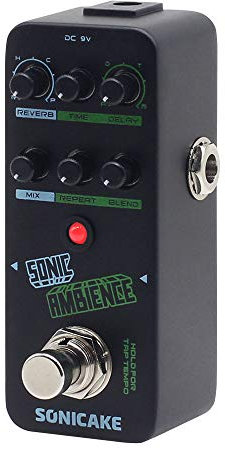 SONICAKE Gitarre Effektpedal Delay und Reverb Effekt Sonic Ambience Multi Mode Tap Tempo