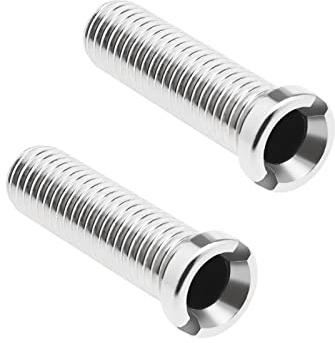 eMagTech 2-teilig Küchenspüle Korbsieb Schraube Verdicke Abflusssiebschraube 304 Edelstahl Abfallschraube M12 × 45 mm für Waschbecken Sieb