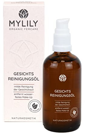 MYLILY® Reinigungsöl | 100 ml Cleansing Oil | Pflegendes Mandelöl, Jojobaöl & Kamille | entfernt Make-Up | Reinigung Gesicht vegan | Gesichtspflegeprodukte