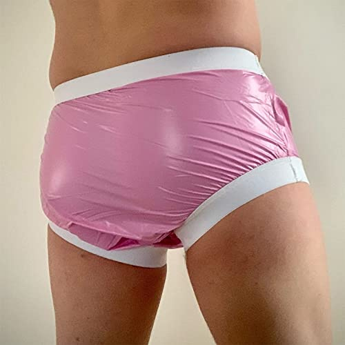 Adult Incontinence Pants/PVC Waterproof Diapers/Wide Elastic Legs/Plastic Diapers Plastic Diapers Waterproof Reusable/Unisex, Elderly Disabled