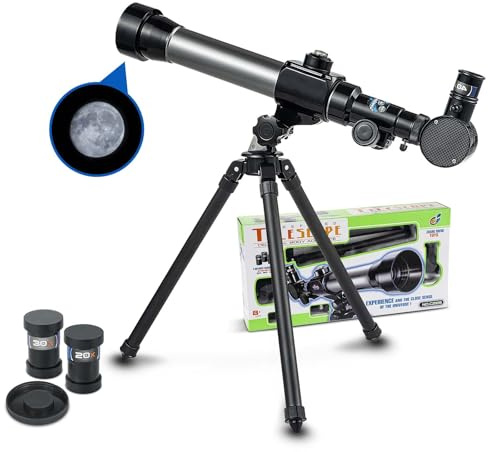 Astronomical Telescope, Professional 20X 30X 40X Astronomical Landscape Telescope with Tripod, Portable for Beginners