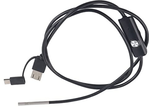 3 in 1 Endoskopkamera, 3,9 mm Objektiv, Wasserdichte Endoskop Inspektion, Schlangenkamera Endoskop für Android TypC Mobiltelefone (1 Meter weicher Draht)