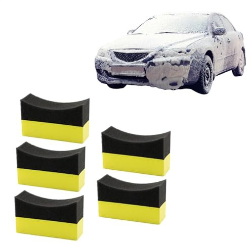 Applicateur de polissage pour pneus – Éponge de brillance pour l'entretien de la voiture et le nettoyage des jantes | Applicateur brillant pour cire de pneu de voiture, scellement de protection,
