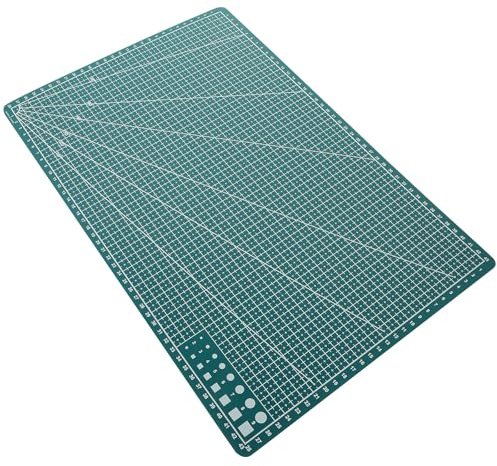 SUPVOX Tapis de Découpe en Pp Vert Double Face Non Glissant et Léger pour Couture, Scrapbooking et Fabrication de Maquettes Professionnelles