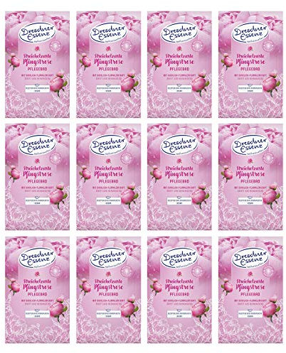 12er Pack Dresdner Essenz Pflegebad Streichelzarte Pfingstrose 12 x 60 g Badezusatz vegan