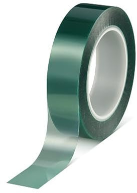 Tesa 50600 Ruban adhésif de masquage en silicone PET vert pour revêtement par poudre 66 m (50 mm)