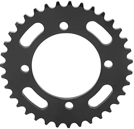 Tissting Pignon Arrière 35 Dents 420 Chaînes 4 Trous Pignon de Chaîne Arrière en Acier Noir pour Bricolage Go Kart, VTT, Moto Légère