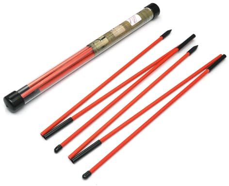 2 Pack Golf Alignment Sticks,48 Collapsible Golf Sticks Alignment Rods,Golf Training Alignment Sticks Aid for Aiming,Putting,Full Swing Trainer,Golf Training Sticks with Clear Tube Case (Red)