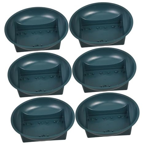 Happyyami 6 Pièces Pots De Jardinage Pierres Tombales Vase Cône Grave Porteurs De Bol De Jardin Vase De Cimetière Planteur De Cimetière Conteneur Funéraire Planteur De Bol Green PP