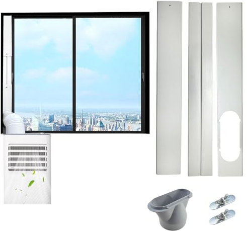 Klimaanlage Fensterabdichtung Rolladen,mobile Klimaanlage Zubehör Fenster,klimagerät Fensterabdichtungssatz,abluftschlauch Adapter Fenster,Accessory Adapter for Your Mobile Air Conditioner -15cm