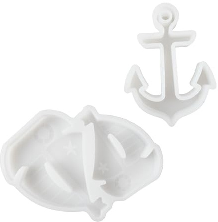 2 Stampi in Silicone per Barche a Vela, Stampi in Silicone Maritim, Ancora Stampi per Colata in Silicone, Per Decorazioni Estive Fai da te, Decorazioni per la Casa, Souvenir e Artigianato