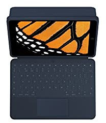 Logitech Rugged Combo 3 Touch iPad Keyboard Case (7th, 8th, & 9th generation - 2019, 2020, 2021) with Trackpad and Smart Connector for iPad, QWERTY UK English Layout - Classic Blue
