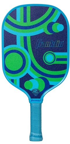 Franklin Sports Kids Pickleball Paddle - Junior Series Racket for Youth Players - Kids Junior Pickleball Paddles - 10mm Polypropylene Core - Forte Blue