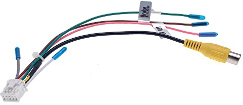 Strpump Car Radio Stereo Rearview Camera in Back Up Rearview Input Adapter Plug for Aftermarket Android Radio Stereo with 16pin Power Socket