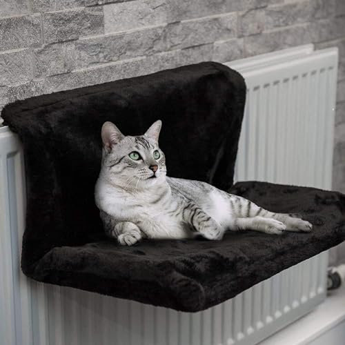 ELGADO Cat Bed Heater 46 x 30 x 25 cm, cat Hammock Radiator, Removable Collapsible cat Radiator Lounger, cat Bed, All Standard Radiator Heated cat Hammock