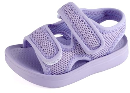 MK MATT KEELY Sandali Bambini Unisex Spiaggia Antiscivolo Scarpe Sandalo Punta Aperta Scarpe Estive,21 EU,Viola