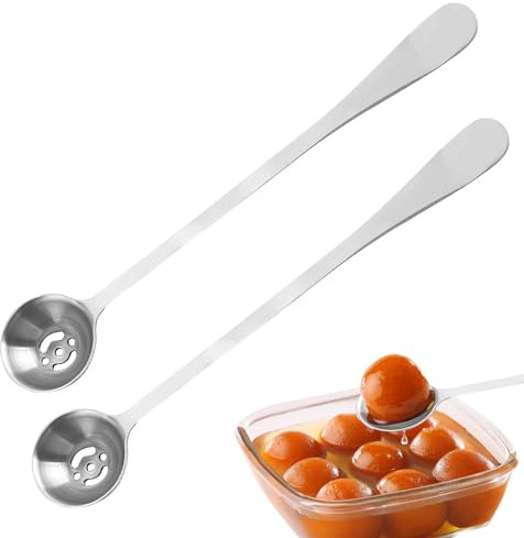 2 posate per insalata in acciaio inox, cucchiai con fori, cucchiaio d'oliva in acciaio inox, cucchiaio d'oliva e forchetta di cetriolo, cucchiaio drenante, spoon, stoviglie per la cucina domestica