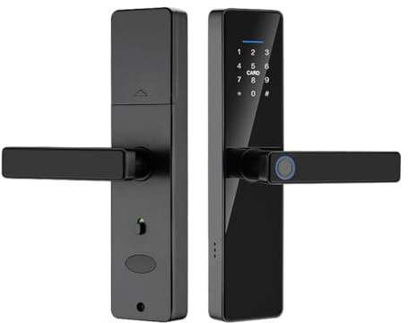 Xenocam Tuya Smart Lock Fingerprint dörr Elektronic Deadbolt Kompatibel med Tuya App