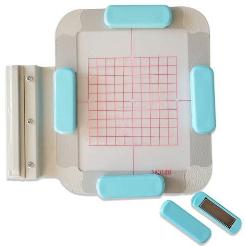 YICBOR Metal Magnetic Embroidery Machine Hoop 4x4 #SA438 with 6pcs Magnets for Brother/Babylock INNOV-is: 1500D, 2200D, 2500D, 2800D DREAMMAKER VE2200 VM6200D DUETTA 4500D 4700D Quattro 6000D 6700D