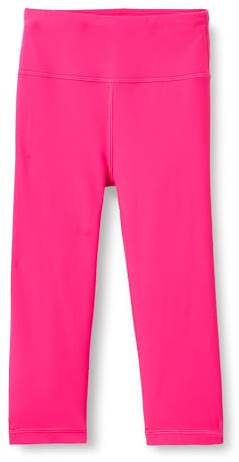 Amazon Essentials Girls Athletic Total Train Dance Volleyball Bike Leggings, Hot Pink, Small