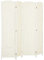 HOMCOM Paravento Interni in Legno, 4 Pannelli, 180 x 180 cm, Divisorio Pieghevole per Soggiorno, Camera da Letto, Casa, Bianco