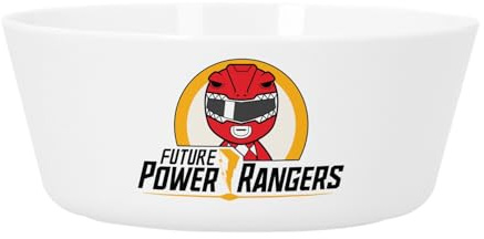 Fabulous Bol Repas Bébé et Enfant Plastique - Future Power Rangers - Vaisselle Incassable pour Purée, Soupe, Céréales ou Goûter Compatible Micro-ondes Imprimé en France
