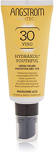 Angstrom Protect Crema Solare Viso SPF 30, Protettiva Anti-età, Indicata per Pelli Sensibili, 40ml