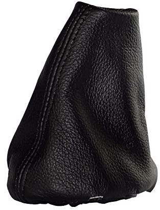 myshopx SA103 Schaltmanschette Schaltsack Sack Schwarz Faden Schwarz Echt Leder