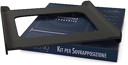 Kit de chevauchement universel lave-linge sèche-linge Anthracite, art.997 - iGenio