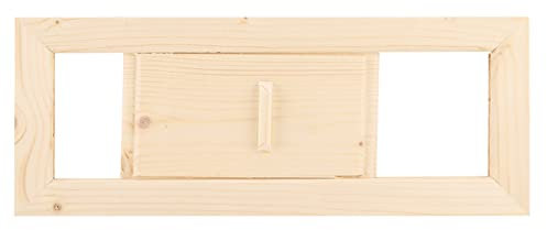 Gsycle Presa d'Aria per Sauna, Presa d'Aria per Bagno Turco in Legno Griglia di Ventilazione Rettangolare Ventilazione Bagno Turco Accessorio per Sauna per Sauna e Piscina