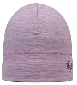 Buff Gorro Merino Lightweight Hombre Mujer Adulto, Bufanda Multifuncional 100% Lana Merino, Senderismo, Aire Libre, Sostenible, Ligera, Fina, Talla Única, Rosa