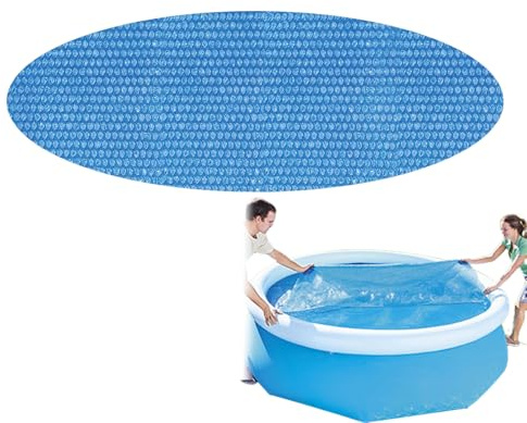 Pellicola per laghetto solare, copertura per bolle di calore, telo isolante pieghevole per il riscaldamento 'acqua, per giardino, piscina, pavimento, uomini e donne