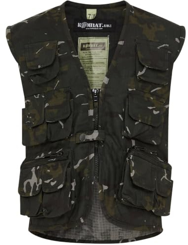 Kombat UK Kids Kids Tactical Vest - BTP Black, 5-6 Years