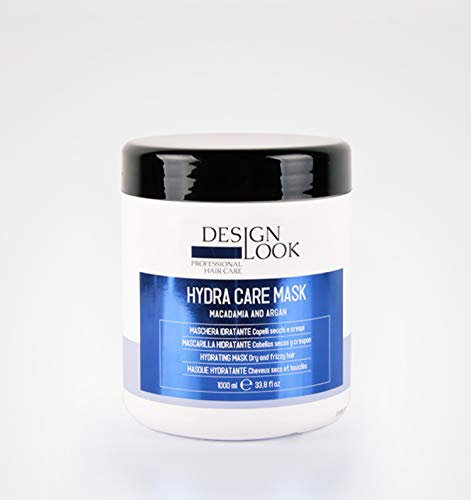 DESIGN LOOK Maschera Idratante Idra Care Macadamia e Argan, 1000 ml, Nero, Standard