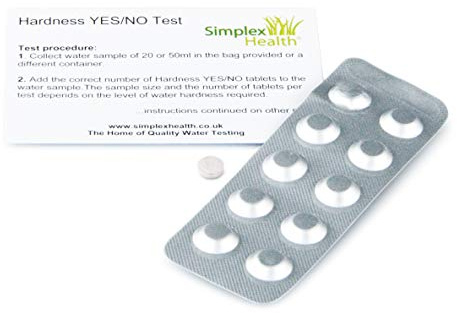 SimplexHealth Total Hardness Water Test YES/NO (10 Tablets) Water Softener Test kit