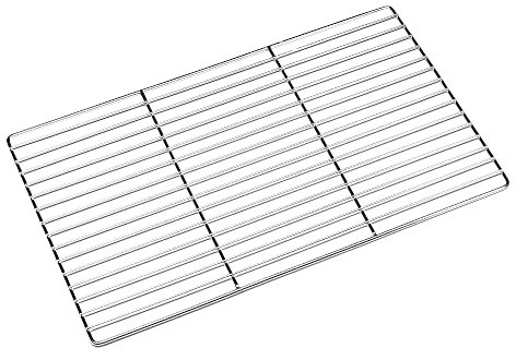 Forgast Griglia GN 1/1 in Acciaio Inox, Dimensioni 53x32,5 cm, Griglia Gastronorm, Griglia di Ricambio da Forno per Barbecue, Griglia Sostitutiva, Facile da Pulire, Lavabile in Lavastoviglie