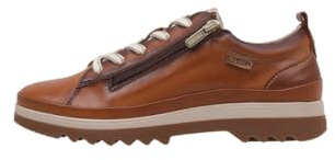 Pikolinos Vigo Deportivos Mujer | en Cuero | Plantilla Memory Foam en Color Marrón Claro