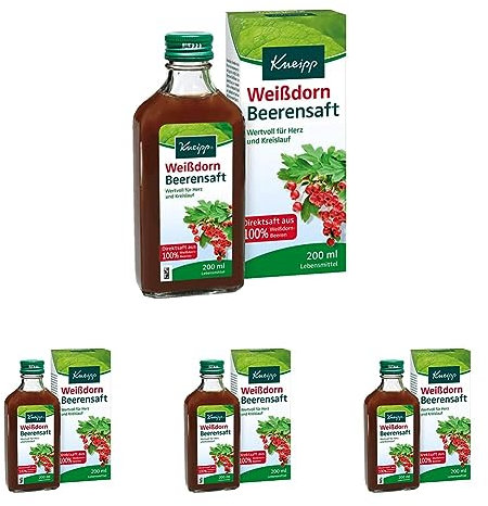 Kneipp Weißdorn Beerensaft (1 x 200 ml) | 200 ml (4er Pack)