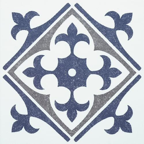 d-c-fix 6 vinilos azulejos adhesivos de pared Nadia azul 15x15 cm - paneles decorativos lavables pegatinas baldosas decoración revestimiento PVC - para baño, cocina