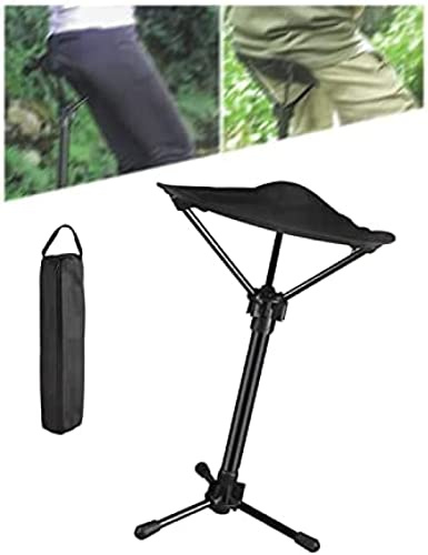 Tabouret télescopique portable et pliable – Trépied léger pour camping et pêche – Hauteur réglable et design compact