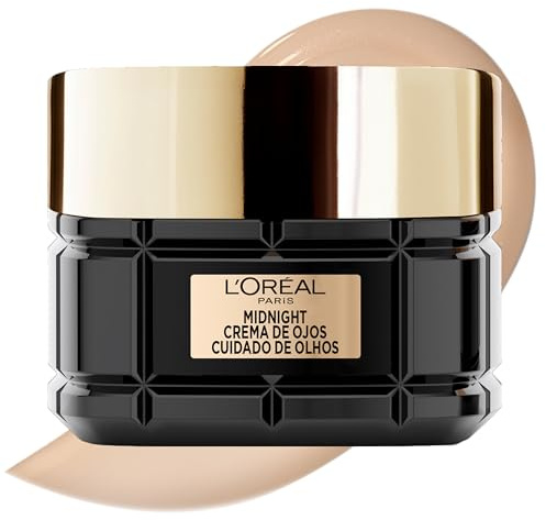 L'Oréal Paris Age Perfect Midnight Augencreme, Anti-Aging und Anti-Falten, für reife Haut mit erholsamem Schlafeffekt, 15 ml