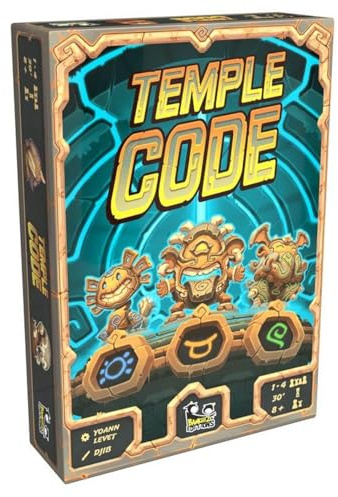 Temple Code | Avdragsspel för 1 till 4 spelare, taktisk och snabb, fransk version, från 8 år, tillgänglig Bankiiiz Edition Blackrock Games