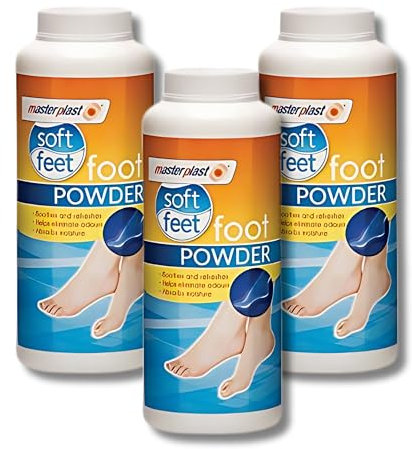 Soft Feel Foot Powder - Ultimate Foot Odour Eliminator Talc for Stinky Feet, 170g Pack of 3 - Soothes, Refreshes, and Keeps Feet Soft and Fresh All Day Long. Ideal for Active Lifestyles