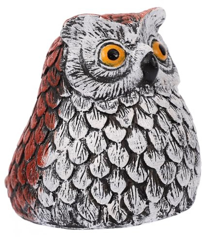 Toddmomy Eulen Schlüsselhalter Dekorative Schlüsselversteck Statue Aus Kunstharz Für Garten Stein Schlüsselkasten Versteckter Schlüsselhalter Für Außenbereich