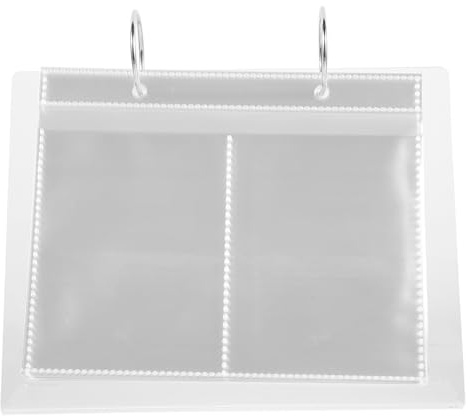 JOINPAYA Album de Présentation pour Stickers Ongles 4 Pouces, 68 Emplacements, Classeur Acrylique Transparent, Rangement Pratique pour Salon de Manucure et Usage Personnel, Organisation