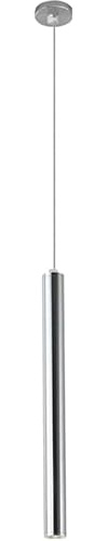 Hänglampa 3W LED-balkhänglampor Borstad nickel Långrörslampa Ö-lampa Armatur Spotlampa Moderna Mini Linjära Kronljus (Storlek: 60 cm, Färg: 6000 k)