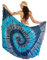 NELUHA Sarong Tuch Damen Mit Saronghalter Pareo Wickeltuch Handtuchkleid Wickelrock Strandtuch XXL Tuch Männer Spirale Blau