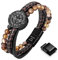 murtoo armband herren, lederarmband herren,armband herren leder, herren armband, braunes armband,kompass armband,schmuck herren(braun,achat,22cm)