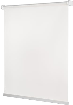 Ventanara® Rollo ohne Bohren schnurlos Springrollo inklusive Klemmträgern (Weiss (tageslicht), 50 x 150 cm)